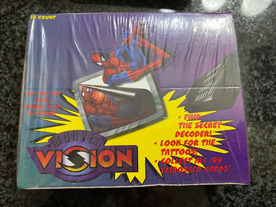  1997 FLEER SKYBOX MARVEL VISION X-MEN SPIDERMAN IRON MAN FACTORY SEALED BOX