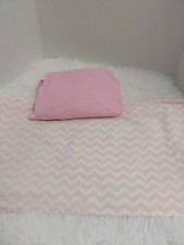 Carter's Infant Crib Bed Skirt Pink  White Chevron  Circo Pink Fitted Sheet