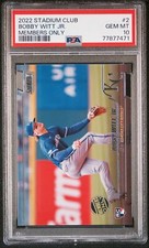 Bobby Witt Jr. Rookie 2022 Stadium Club Members Only SSP RC PSA 10 Pop 5
