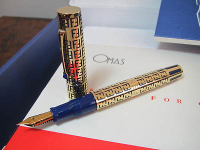 OMAS Fendi Sisters UNICEF Signs Children Solid Gold Fp MIB