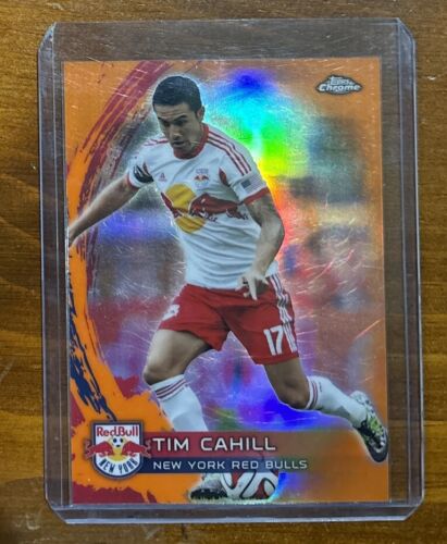 2014 Topps Chrome MLS Retail Orange Refractor /75 Tim Cahill #14 - Picture 1 of 2