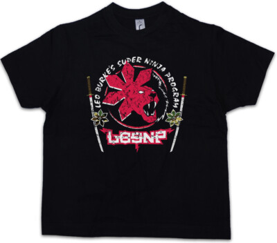 AMERICAN NINJA LEO BURKE'S SUPER PROGRAM SIGN Kinder Jungen T-Shirt Fighter