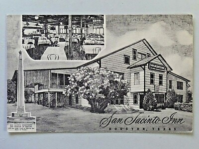 San Jacinto Inn, Houston, Texas Divided Back Postcard Unposted 3469