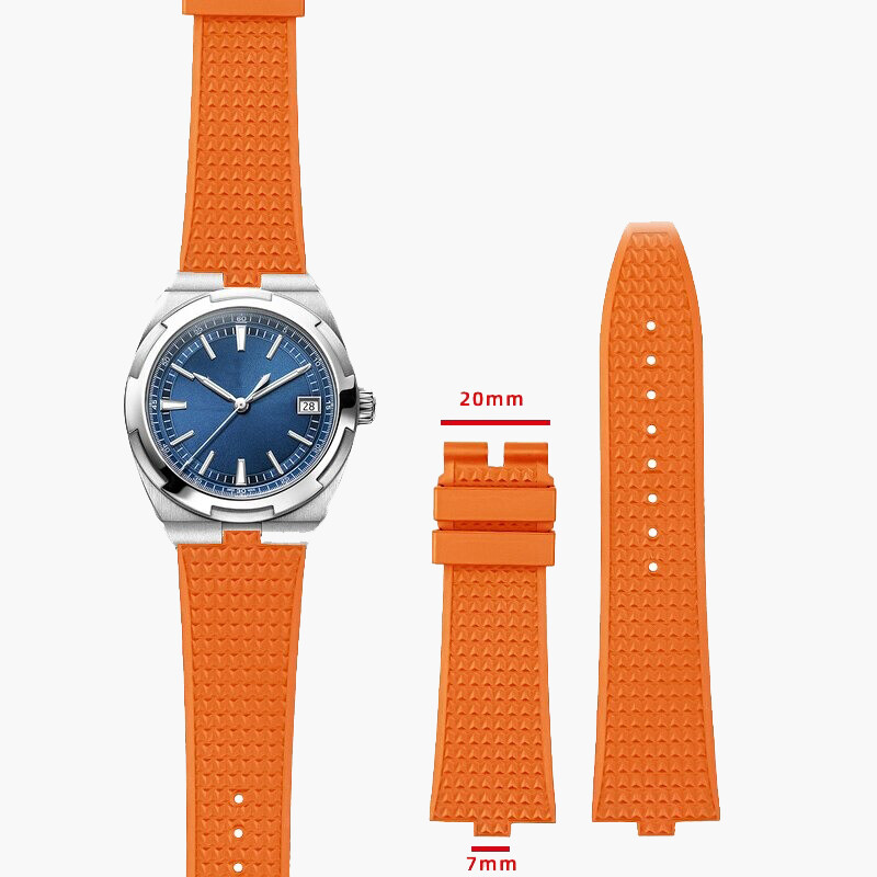 Orange Rubber Strap for Vacheron Constantin Overseas QuickRelease