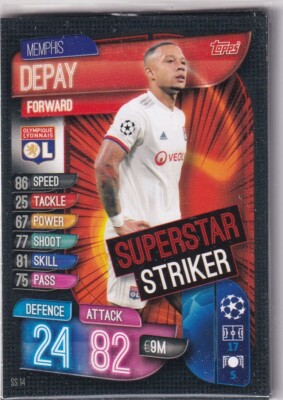 Topps Match Attax Extra CL 2019/20 SS 14 Memphis Depay Superstar Striker