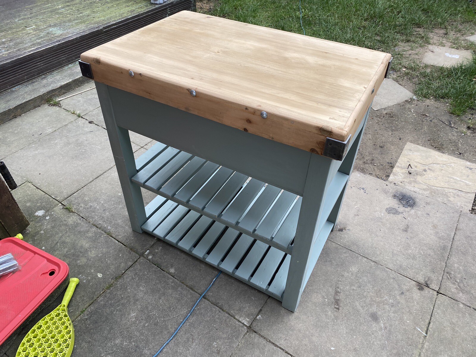 Reclaimed Timber Butchers Block/kitchen Island eBay
