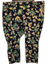 Old Navy Multicolor Floral Print High Rise Pixie Pants Size 28 NEW WITH TAGS 