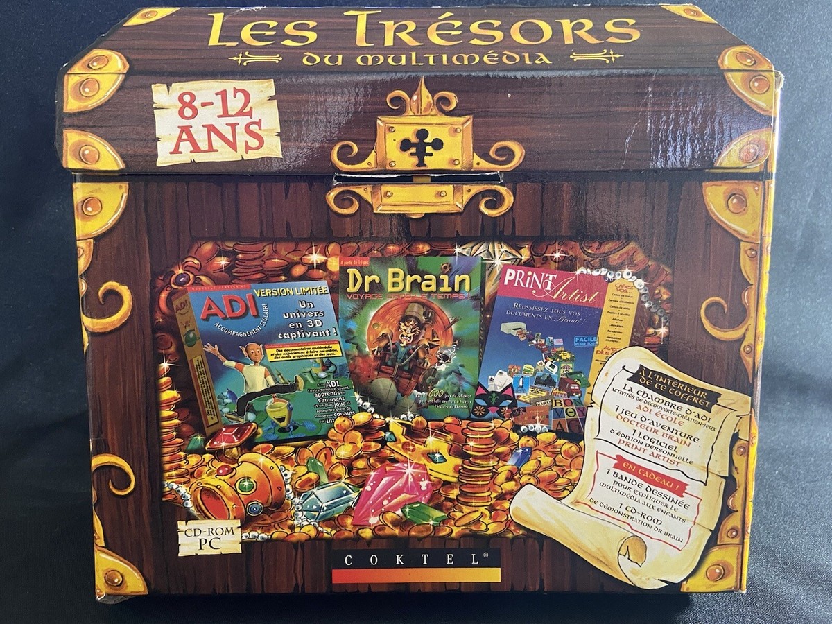 Coffret Collector PC : Plus De 600 Jeux éducatifs Style Adibou – La Grande Boîte Trésor Pour Apprendre En S'amusant