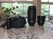 Nikon D D90 12.3MP Digital SLR Camera - Black with 2 lenses