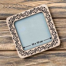 Wooden embroidery frame on magnets Magnetic embroidery frame 14x14cm 5.6"x5.6"