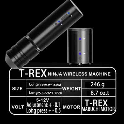 T Rex Ninja Rs Tattoo machine T-Rex NINJA RS Professional Wireless