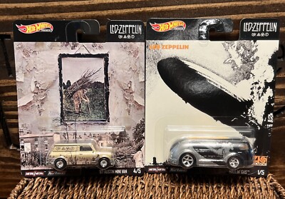 How Wheels LED ZEPPELIN RR Pop Culture Haulin Gas &  67 Austin Mini Van 1/64