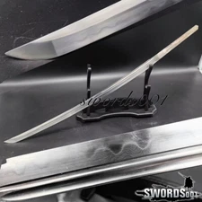 Clay Tempered Folded Steel Samurai Bare Sword Blank Katana T10 Sharp Naked Blade