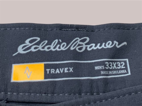 Eddie Bauer Pants Mens 33x28 Travex Quick Dry Light Outdoor Hiking Stretch Gray - Picture 8 of 13