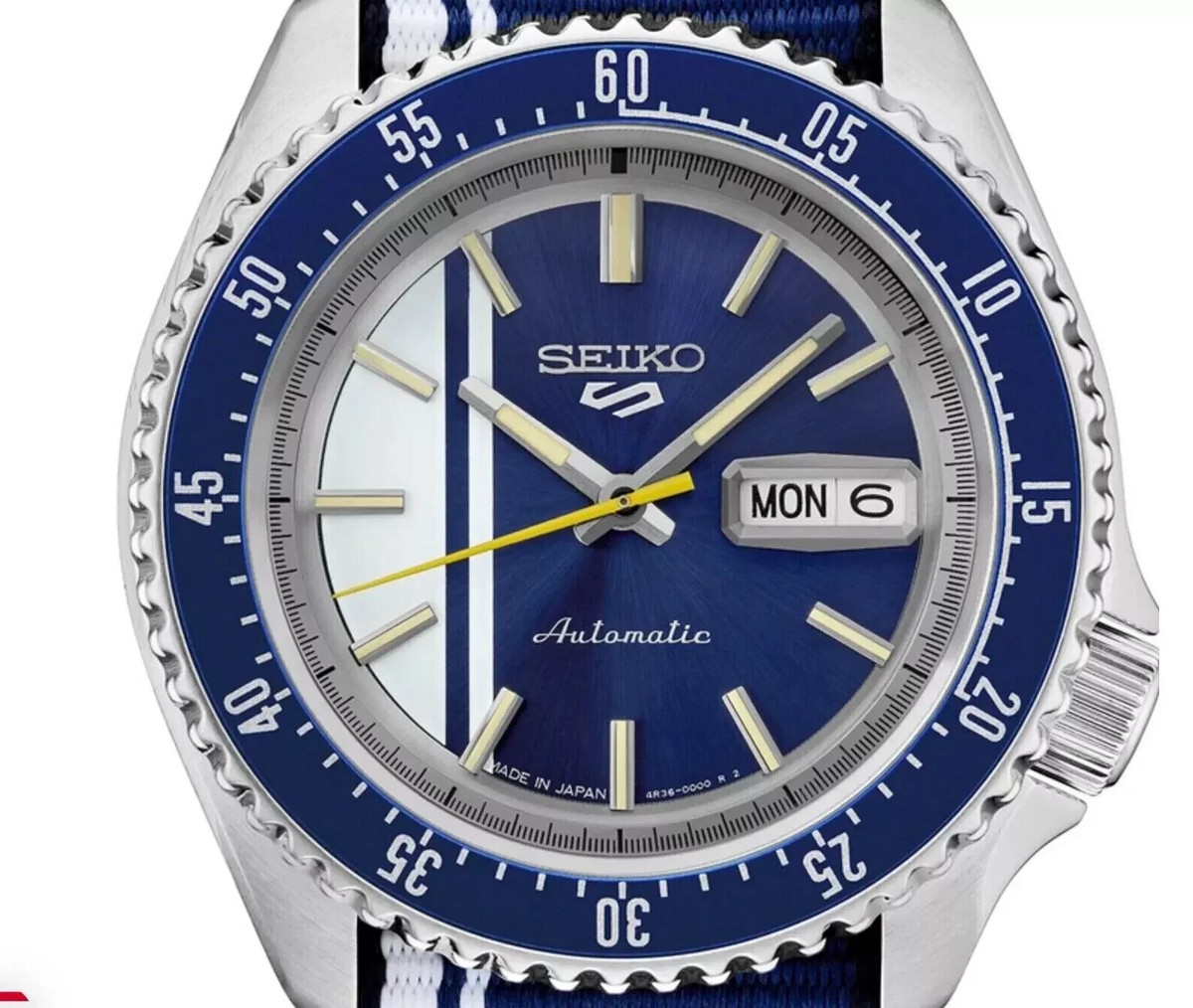Seiko 5 Sports 42.5 mm Blue Dial Men's Watch SRPK69 | eBay