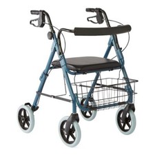Guardian Envoy 480 Deluxe Rollator, Metallic Blue