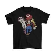 Nintendo Mario and Peach T-Shirt Unisex Cotton Funny Sizes Adult Switch SMB New