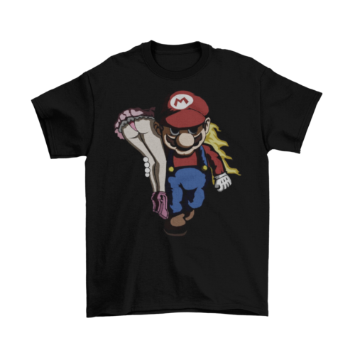 Nintendo Mario and Peach T-Shirt Unisex Cotton Funny Sizes Adult Switch SMB New - Picture 1 of 3