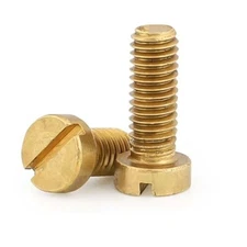 Brass Slotted Cheese Head Machine Screws Bolts M2 M2.5 M3 M4 M5 M6 M8 M10