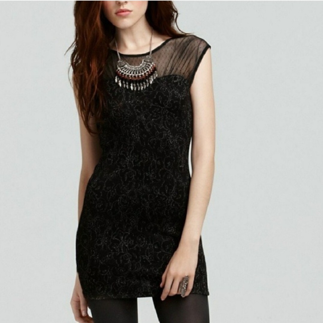 with mesh long dresses Paislee Black Velvet Mesh Long Sleeve Gown (Archive Sale)