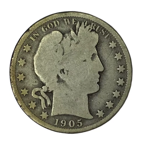 1905-O 50C Barber Half Dollar VG #