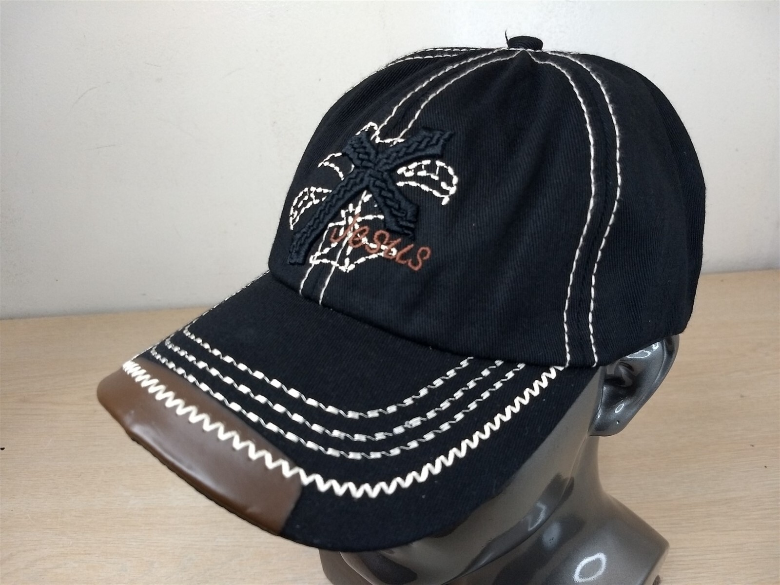 JESUS CROSS ADJUSTABLE STRAPBACK BASEBALL HAT/CAP… - image 3