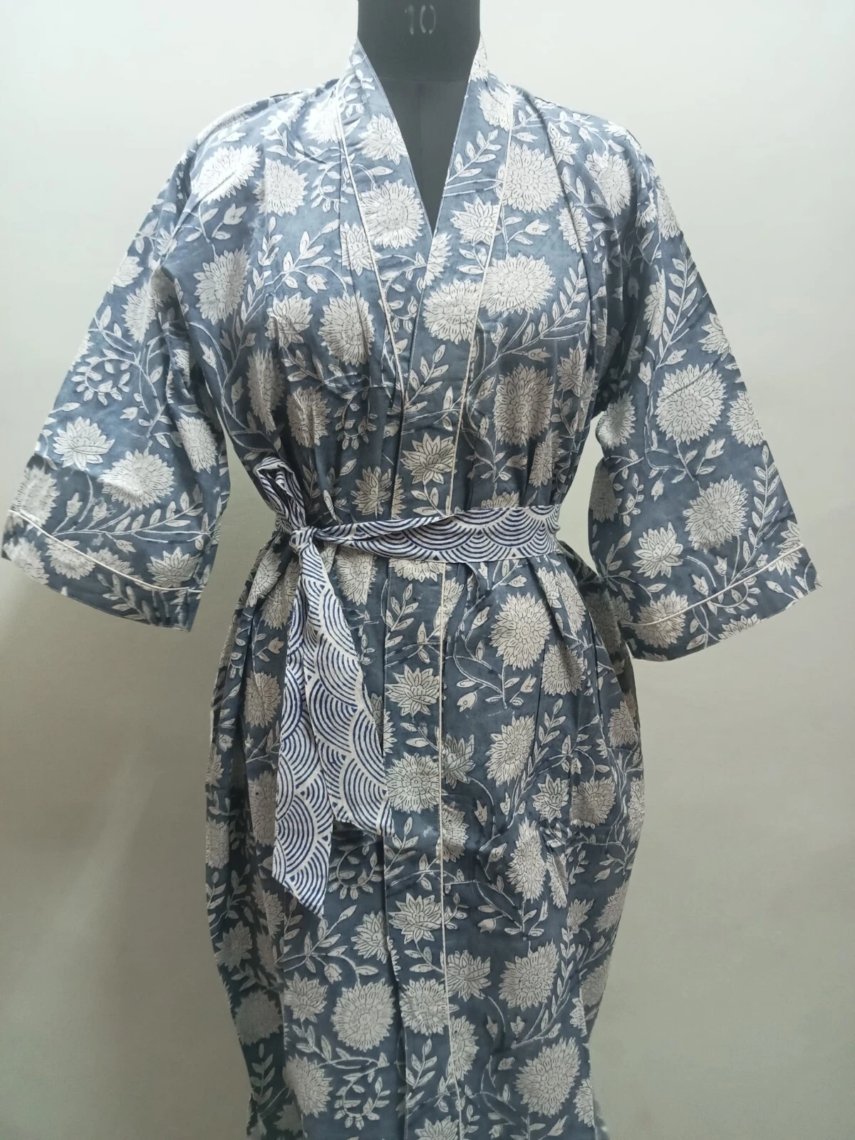 Indian handmade cotton kimono women bathrobe summer beach wear robe gift for her
Opens in a new wind