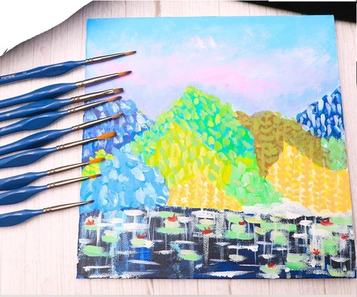 15-Piece Professional Nylon Art Brush Set Fine Detail for Acrylic/Oil/Watercolor - Picture 5 of 5