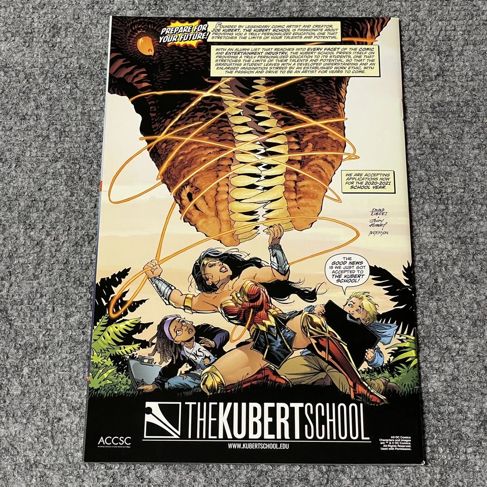 Лига справедливости 42 JANIN вариант вспышки цвет замечание подписанный Дэвид Барон автограф - Изображение 2 из 4