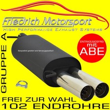 FRIEDRICH MOTORSPORT SPORTAUSPUFF für VW Passat Variant 3C B6 1.4 1.6 1.8 1.9 2.