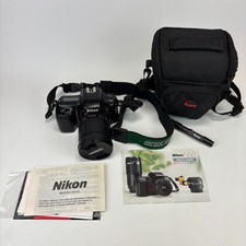NIKON N-50 SLR Camera with AF Tamron 28-200 Zoom Lens Cover Bag Strap Pen Manual
