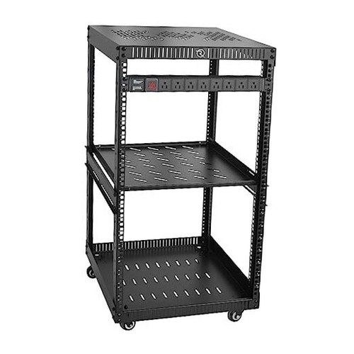 OFCO Network Rack with Reinforced Top & Bottom Vented Plates - 4 ...