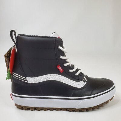 Vans Standard Mid Snow MTE Boots Unisex Black White US Mens Size 10 UK 9 EU 43
