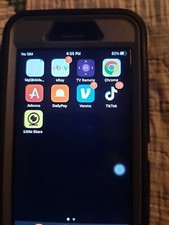 Apple iPhone 7 - 32 GB - Black Unlocked with tiktok on it