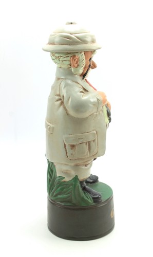 Vintage British Colonial Safari Mouse Hunter GIN Figure Alberta Ceramic Decanter - Picture 3 of 7
