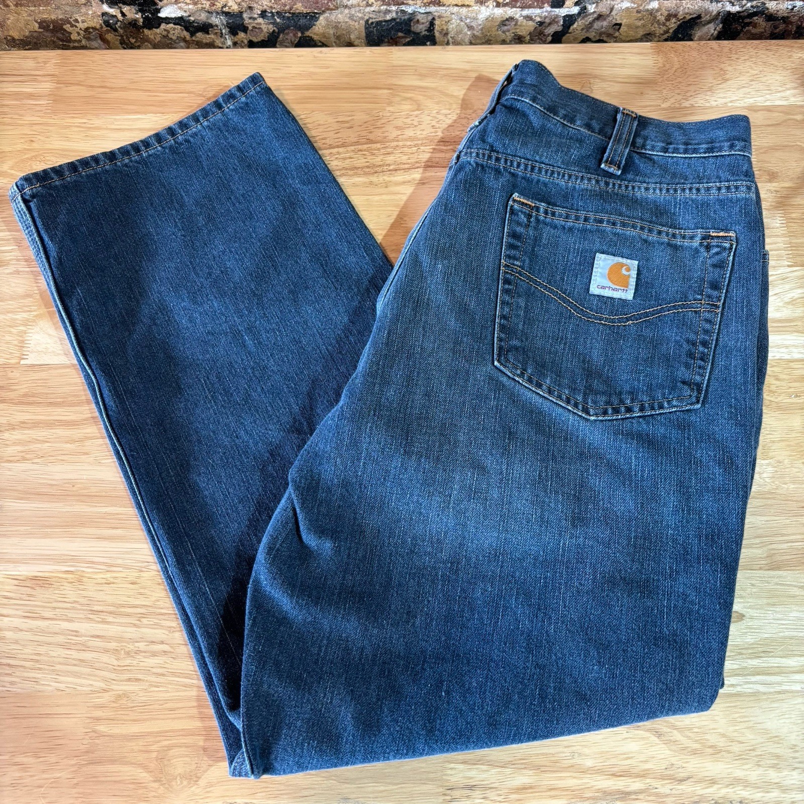 Carhartt Denim Jeans Mens 36x30 Blue Workwear Pants 101483-968