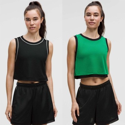 NWT Lululemon Double-Layered Mesh Reversible Tank Top Black