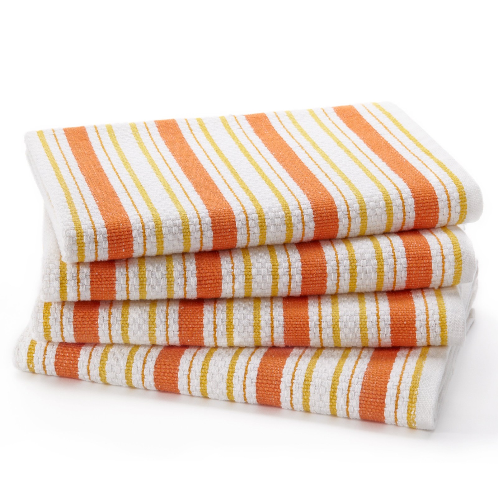 S - 4 Pack 100% Cotton Basketweave Tea Di...