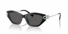 Tiffany Co. TF 4231U 8055S4 Black Blue Silver Grey Lens Sunglasses AUTHENTIC