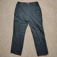 5.11 TACTICAL Cargo Pants Men 38x34 Black 100% Cotton Canvas Work Utility