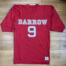 Vintage Champion Jersey Red Football #9 Made in USA Darrow 1960s