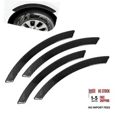 Car Fender Protectors, Anti-scratch Anti-scuff Paint 4 PCS Carbon Fiber Black
