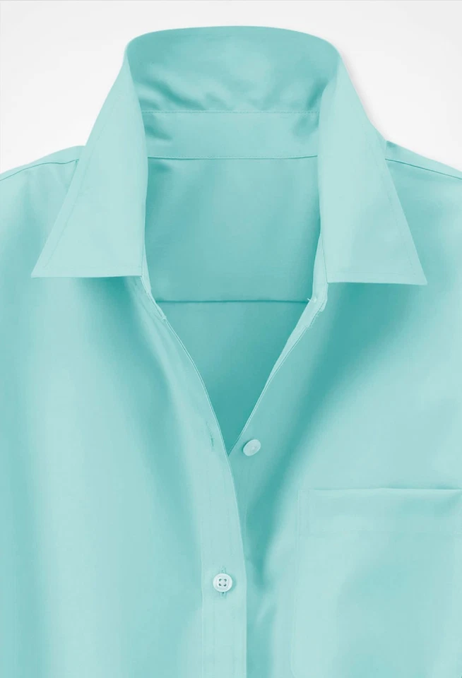 Túnica Coldwater Creek para mujer en cualquier momento sin planchar color vino o agua clara Foto 4 de 4