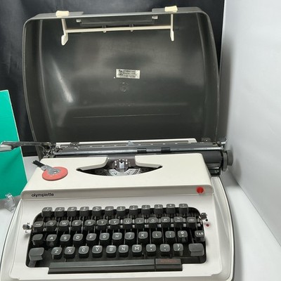 VTG Olympia Werke AG. Model S12 Typewritter in Case Made In Japan Not Tested