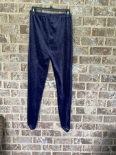 Vintage Blue Velvet Stirrup Leggings By One Step Up Size Large