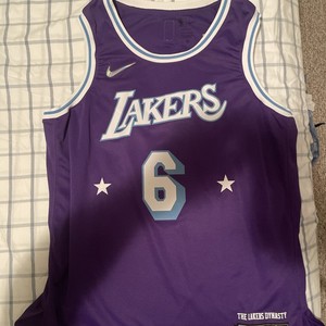 LeBron James Los Angeles Lakers City Edition Nike Swingman Jersey Men’s 2XL 56