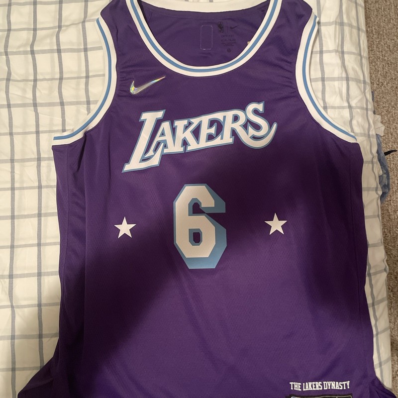 LeBron James Los Angeles Lakers City Edition Nike Swingman Jersey Men’s 2XL 56