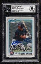 BAS 2010 Bowman Draft Draft Picks Eddie Rosario #BDPP19 BGS Authentic Auto 0q3
