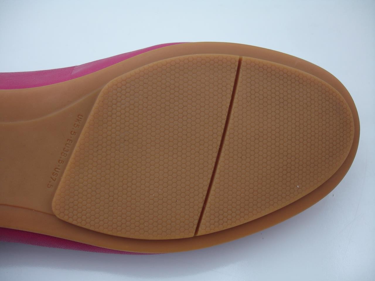 Women's 7.5 M Fitflop Allegro Ballerina Flats Shoes Pink Leather Ballet Slip-On image 6