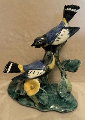   Stangl Pottery  #3756 Double Audubon Warbler Bird Figurine 1944-65 CHRISTMAS